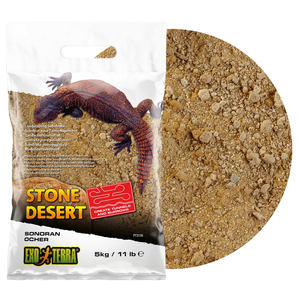 EXO TERRA Stone Desert Black 5kg Podłoże Pustynia Ochra do Terrarium